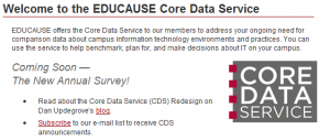 EDUCAUSE Core Data Service
